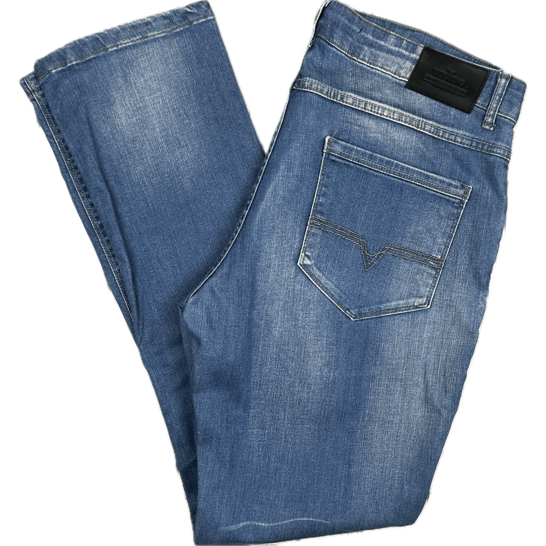 Vitorino Brazil Straight Stretch Denim Jeans- Size 36 - Jean Pool