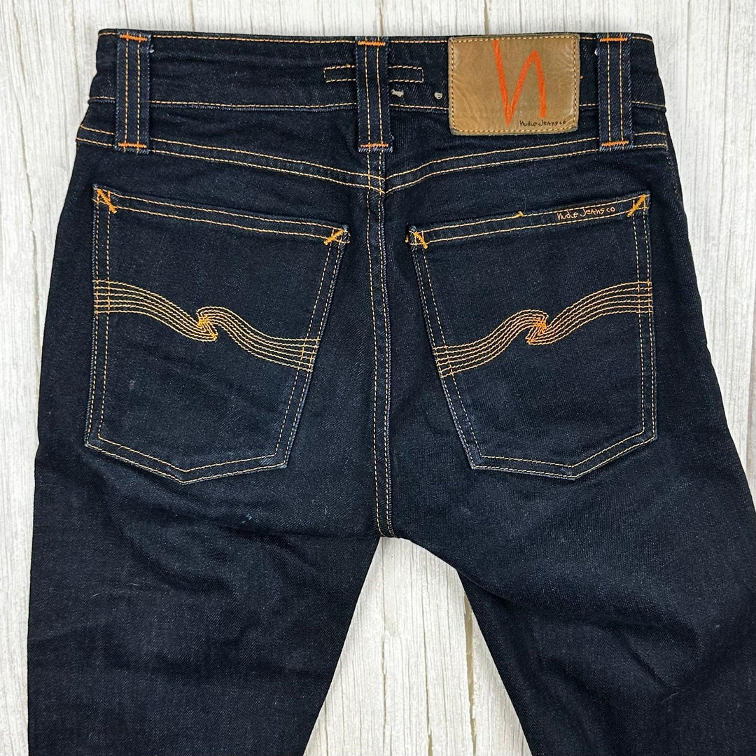 Nudie 'Skinny Lin' Dry Deep Orange Wash Denim Jeans- Size 24/30