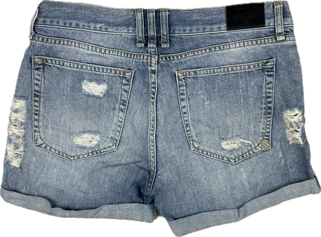 Anine Bing Ladies Boyfriend Denim Shorts  - Size S