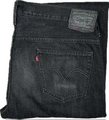 Levis 559 Straight Black Denim Jeans  - Size 36-38