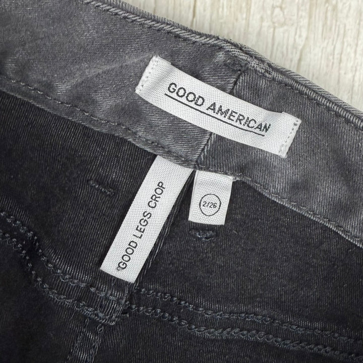 Good American 'Good Legs Crop' Released Hem Skinny Jeans- Size 26"