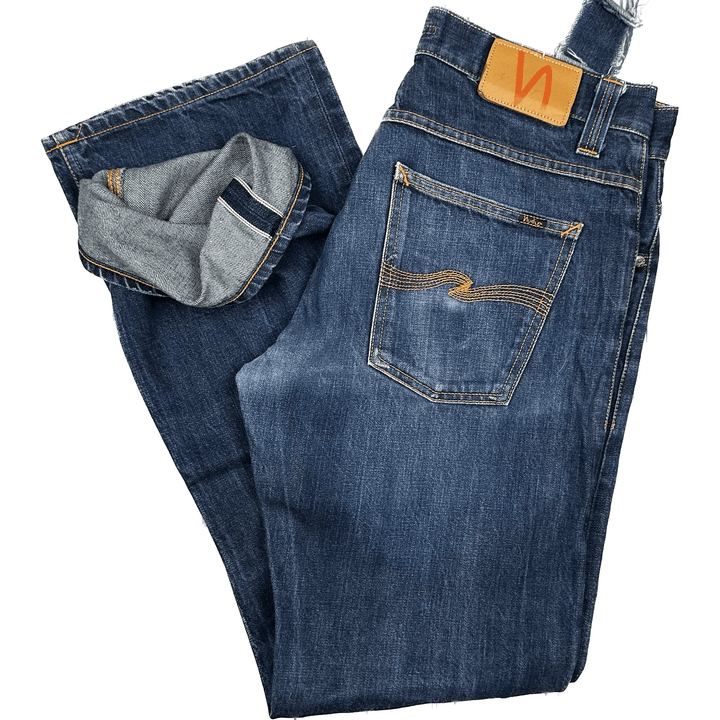 Nudie Jeans Co. 'Regular Alf' Dry Selvage Jeans - Size 32/34 - Jean Pool