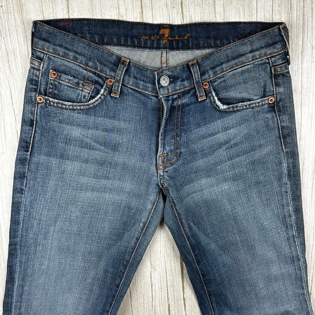 NEW- 7 for all Mankind Low Rise 'Bootcut' Ladies Jeans Size- 27 - Jean Pool