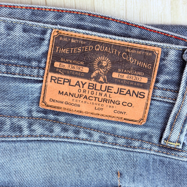 Replay Italy Mens 'Newdoc' Straight Fit Jeans- Size 36/34