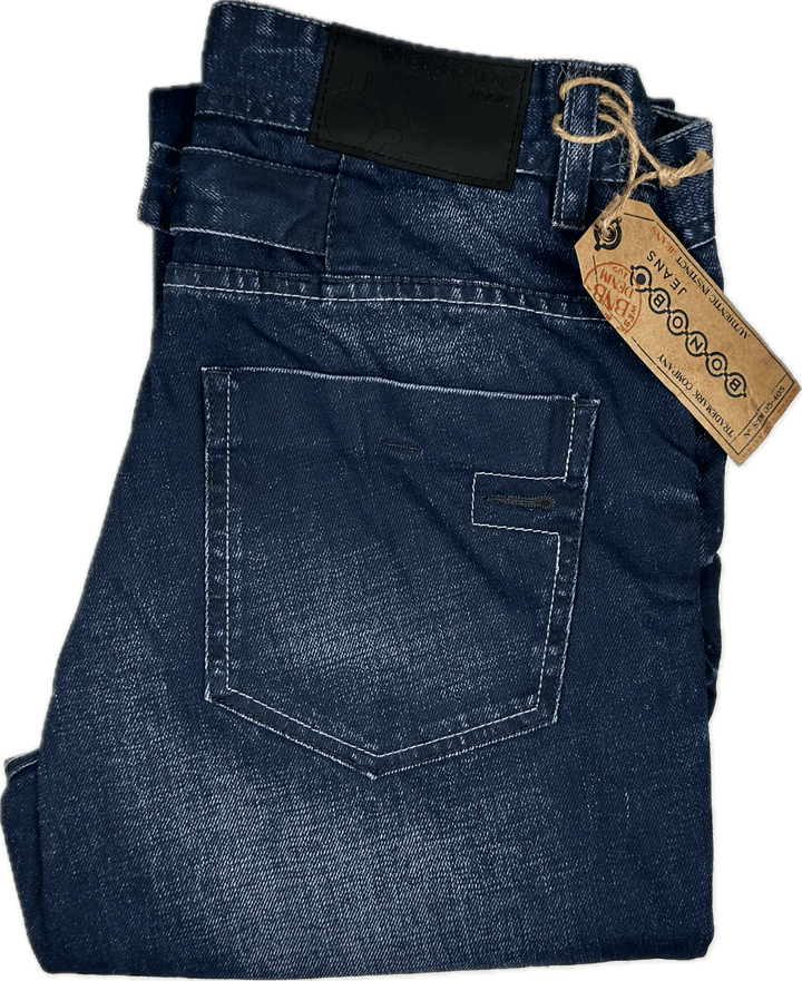 NWT - Bonobo Jeans Mens Straight 'Tech Life' Denim Jeans - Size 30 - Jean Pool