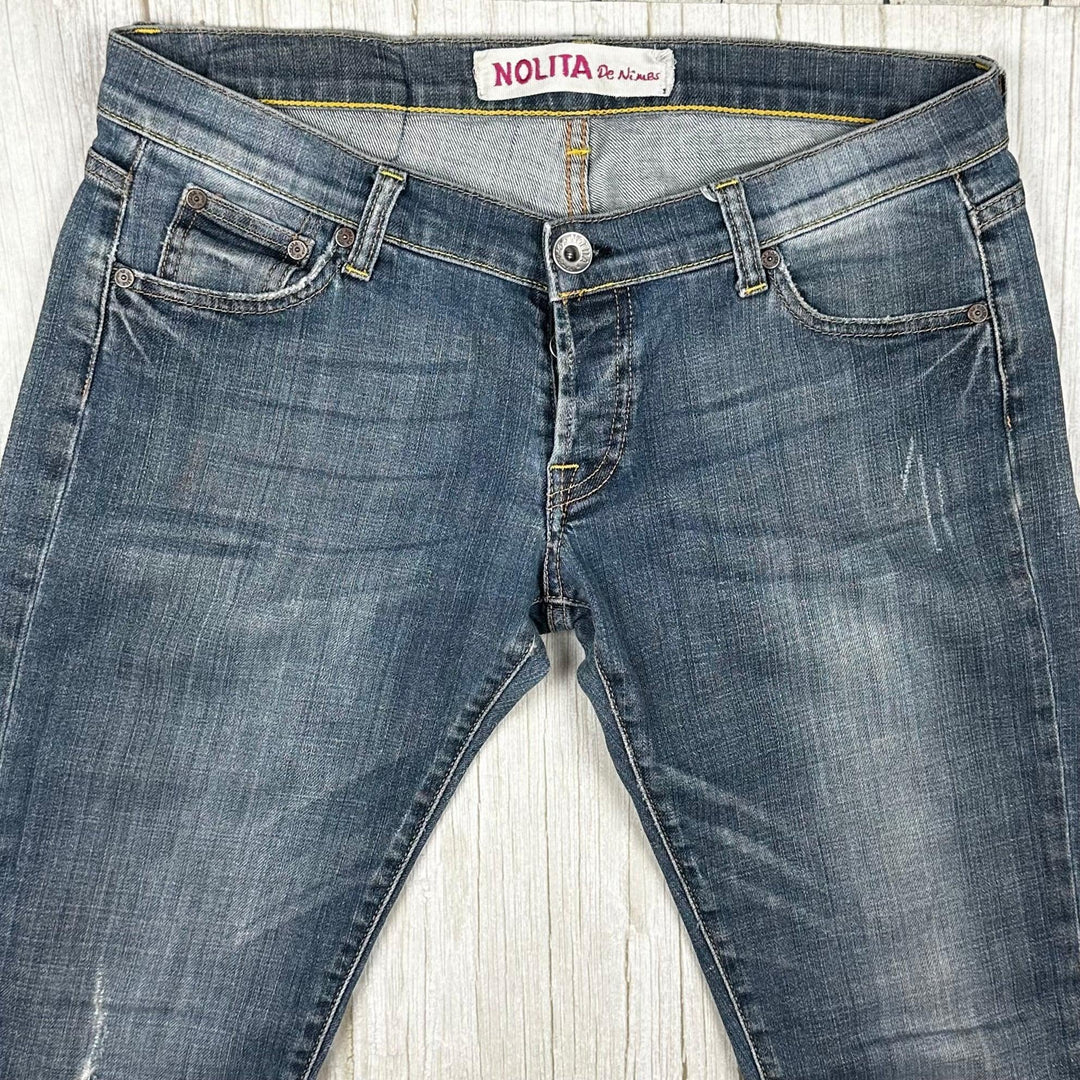 Nolita - Stunning Logo Seat Low Rise Jeans -Size 30 - Jean Pool