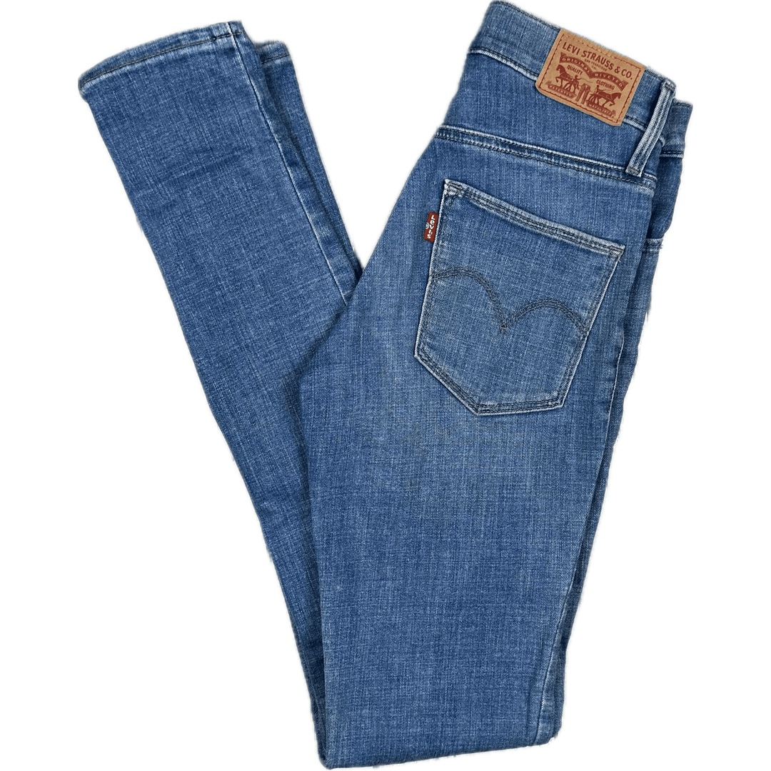 Levis 'Slimming Skinny' High Rise Denim Jeans Size 24