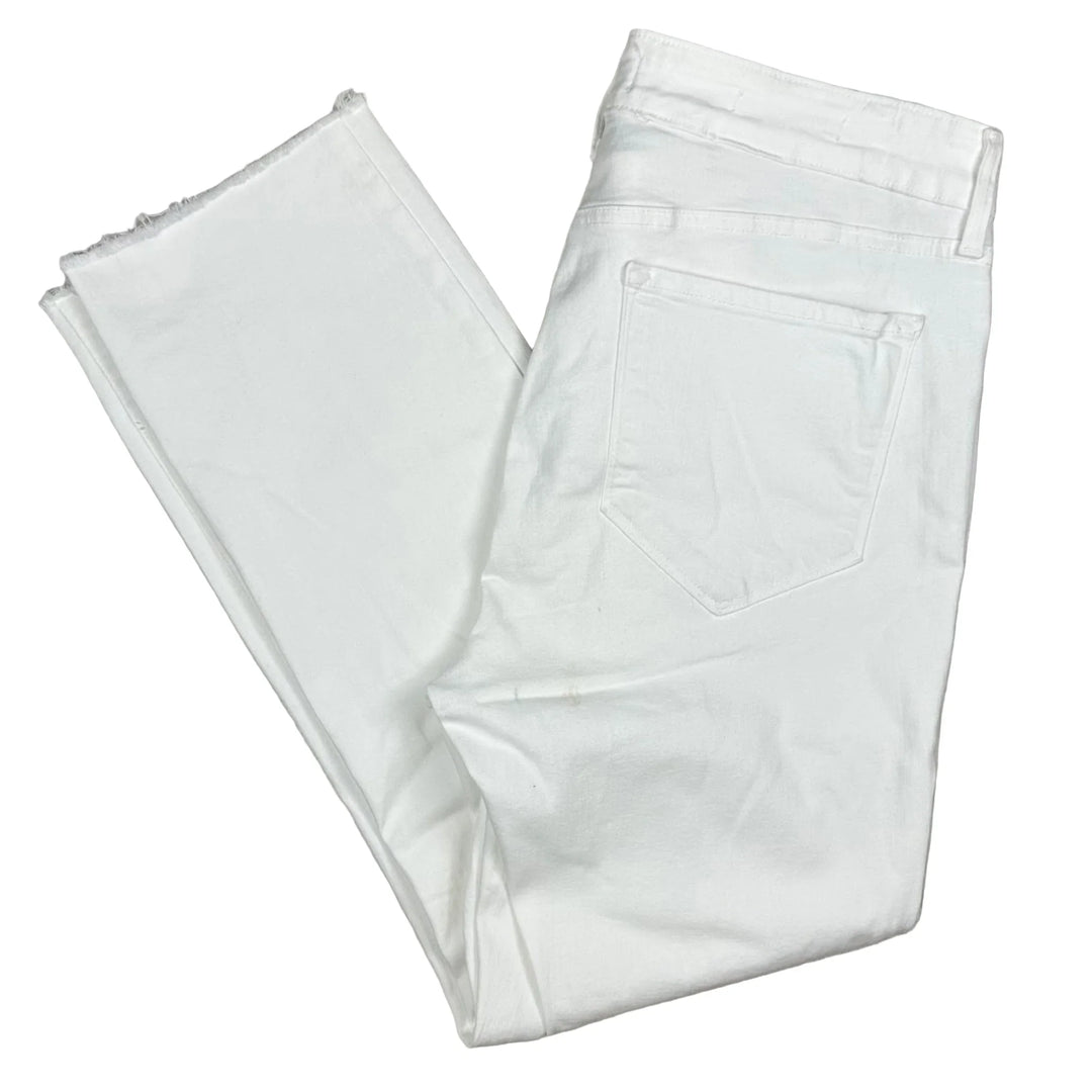 NYDJ - 'Lift & Tuck' MARILYN Straight White Jeans -Size 12US suit 16AU