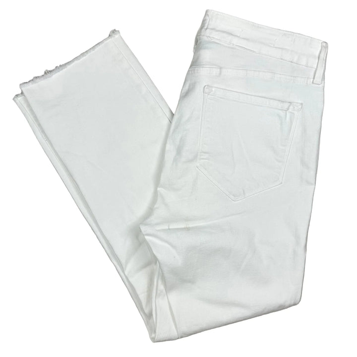 NYDJ - 'Lift & Tuck' MARILYN Straight White Jeans -Size 12US suit 16AU