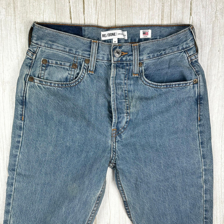 RE/DONE Tapered Zip Ankle Jeans - Size 25 - Jean Pool