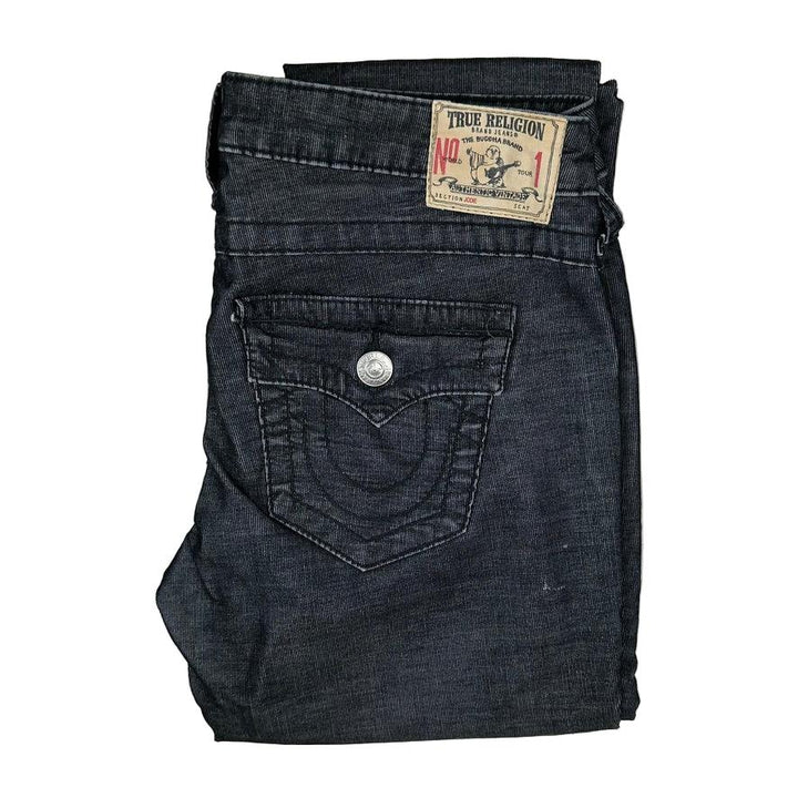 True Religion Charcoal Cord Stretch 'Jodie' Jeans- Size 28