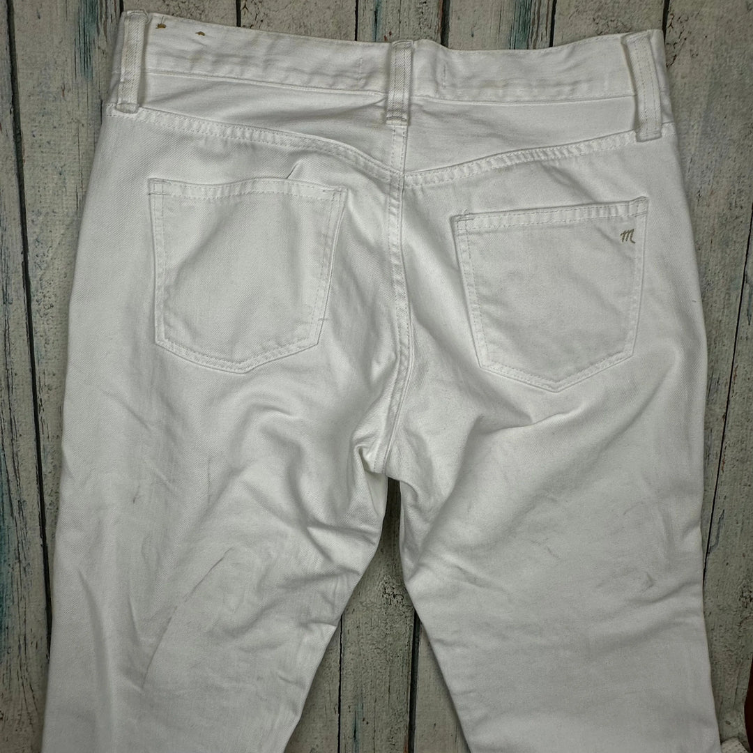 Madewell 'Boy Jean' Ladies White Jeans- Size 24 - Jean Pool