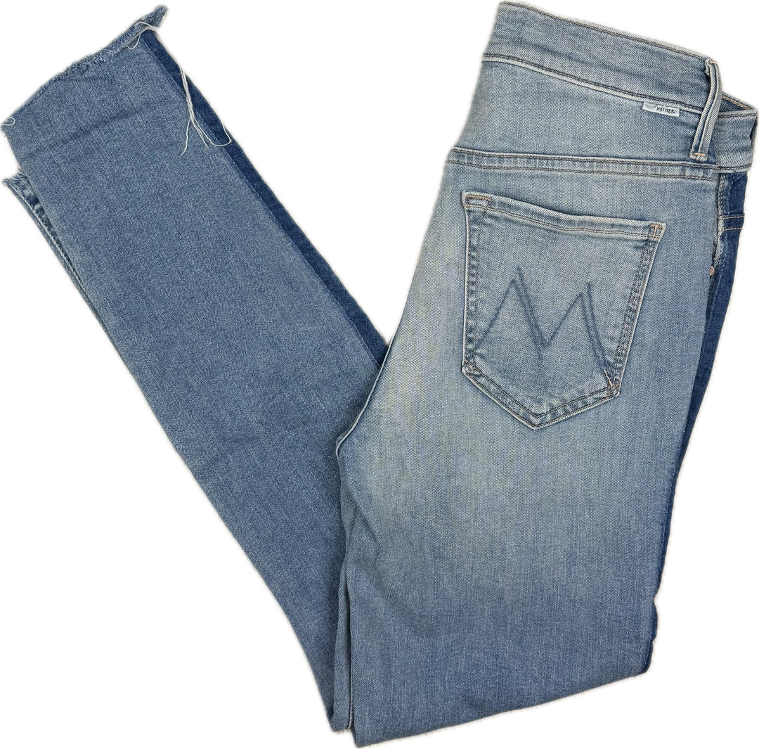Mother 'The Stunner Zip Ankle Step Fray' Light Kitty Racer Jeans - Size 27