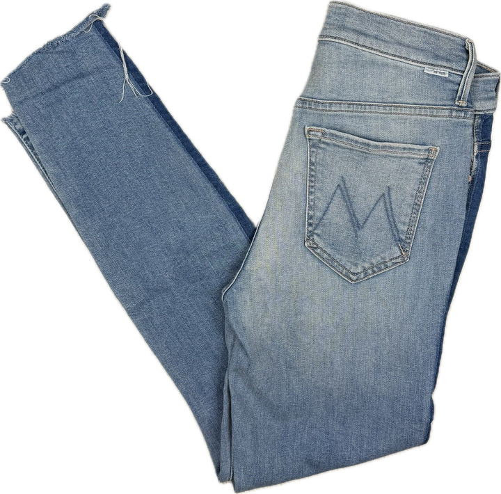 Mother 'The Stunner Zip Ankle Step Fray' Light Kitty Racer Jeans - Size 27