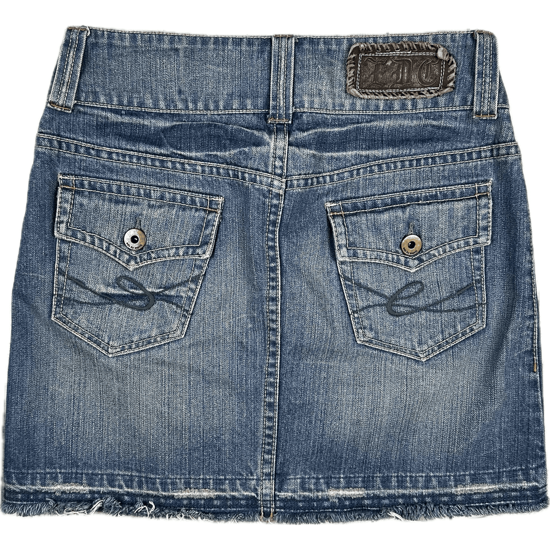 Esprit Released Hem Ladies Denim Skirt - Size 8 - Jean Pool