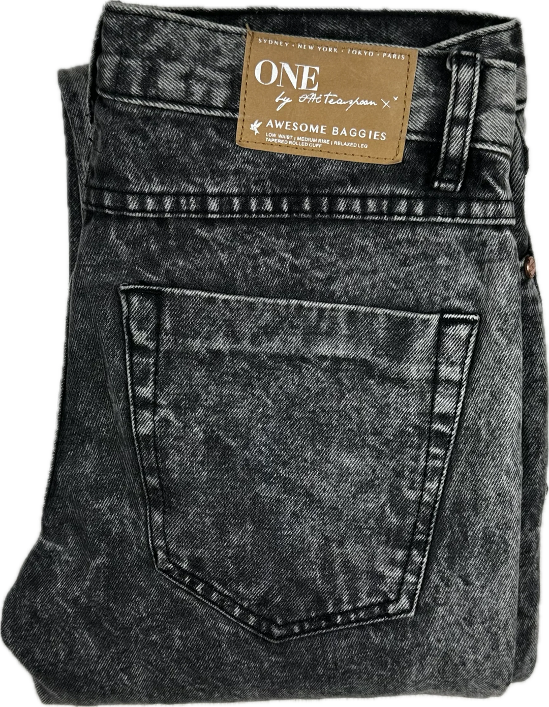 One Teaspoon Ladies Destroyed 'Awesome Baggies' Jeans - Size 24