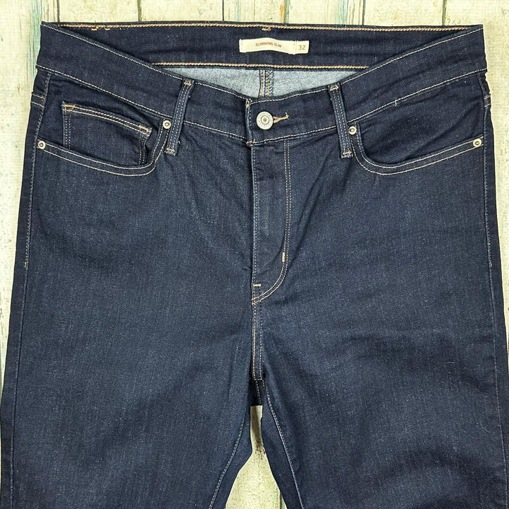 Levis 'Slimming Slim' High Rise Denim Jeans - Size 32" or 14AU - Jean Pool