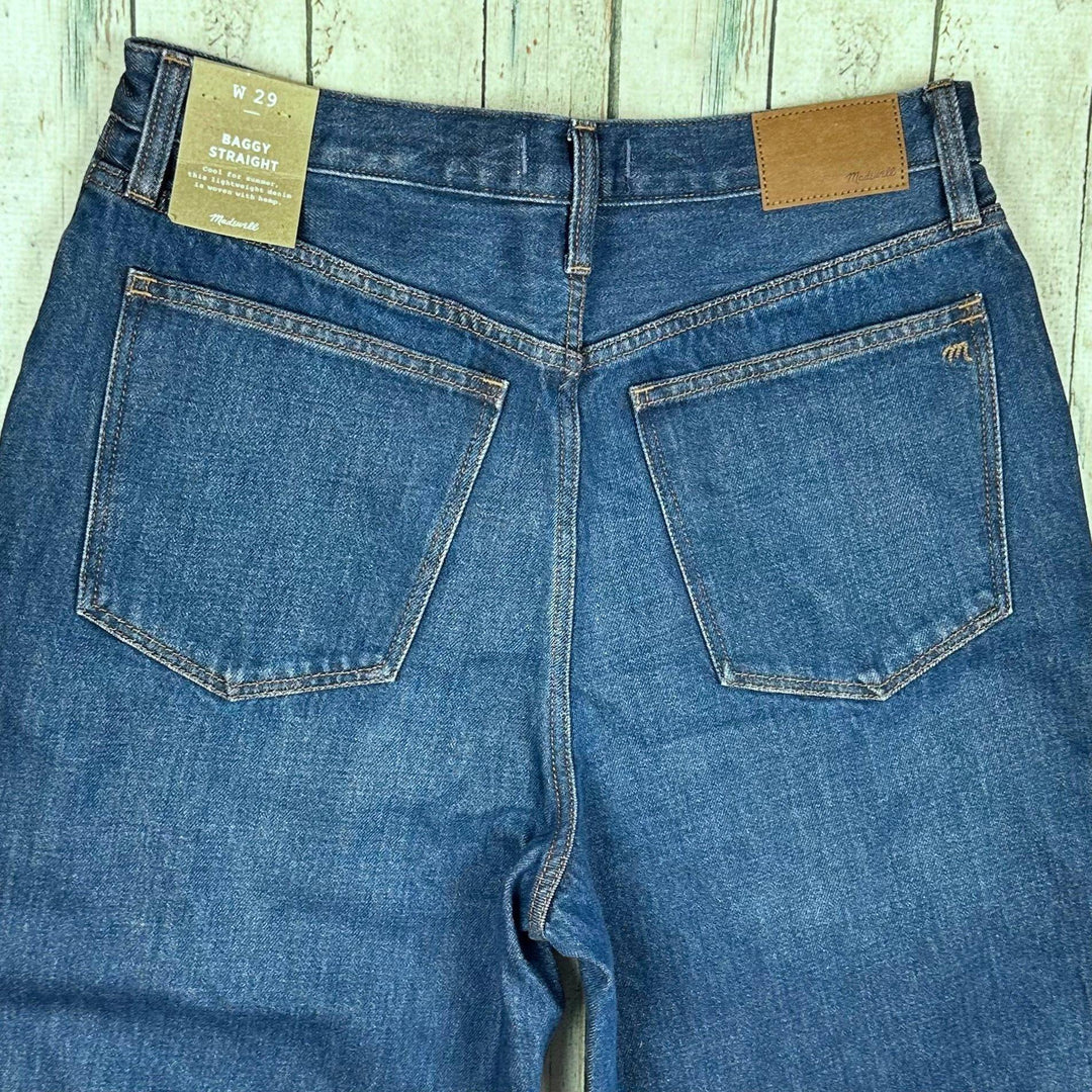 NWT- Madewell Ladies Baggy Straight Jeans- Size 29" - Jean Pool