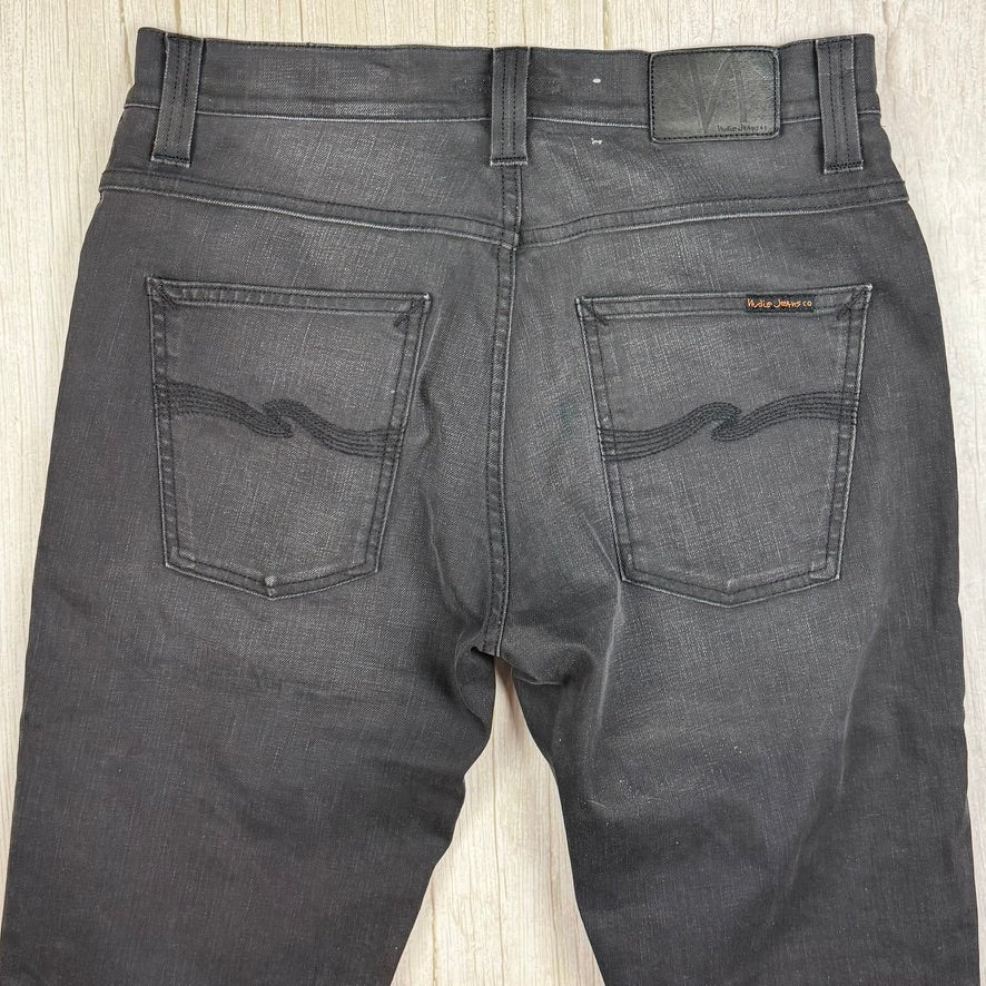 Nudie Jeans Co. 'Grim Tim' Broken Black Wash Organic Jeans - Size 33/32