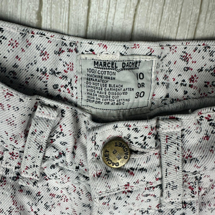 Marcel Dachet 80s Vintage Floral Jeans - Size 10 - Jean Pool