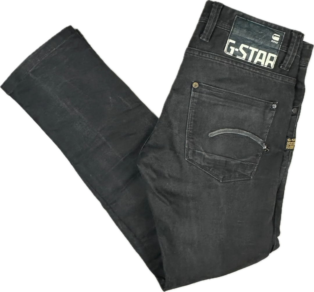 G Star RAW 'Defend Super Slim' Aged Black Jeans -Size 30S