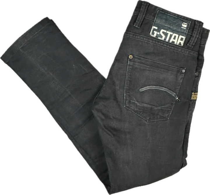 G Star RAW 'Defend Super Slim' Aged Black Jeans -Size 30S
