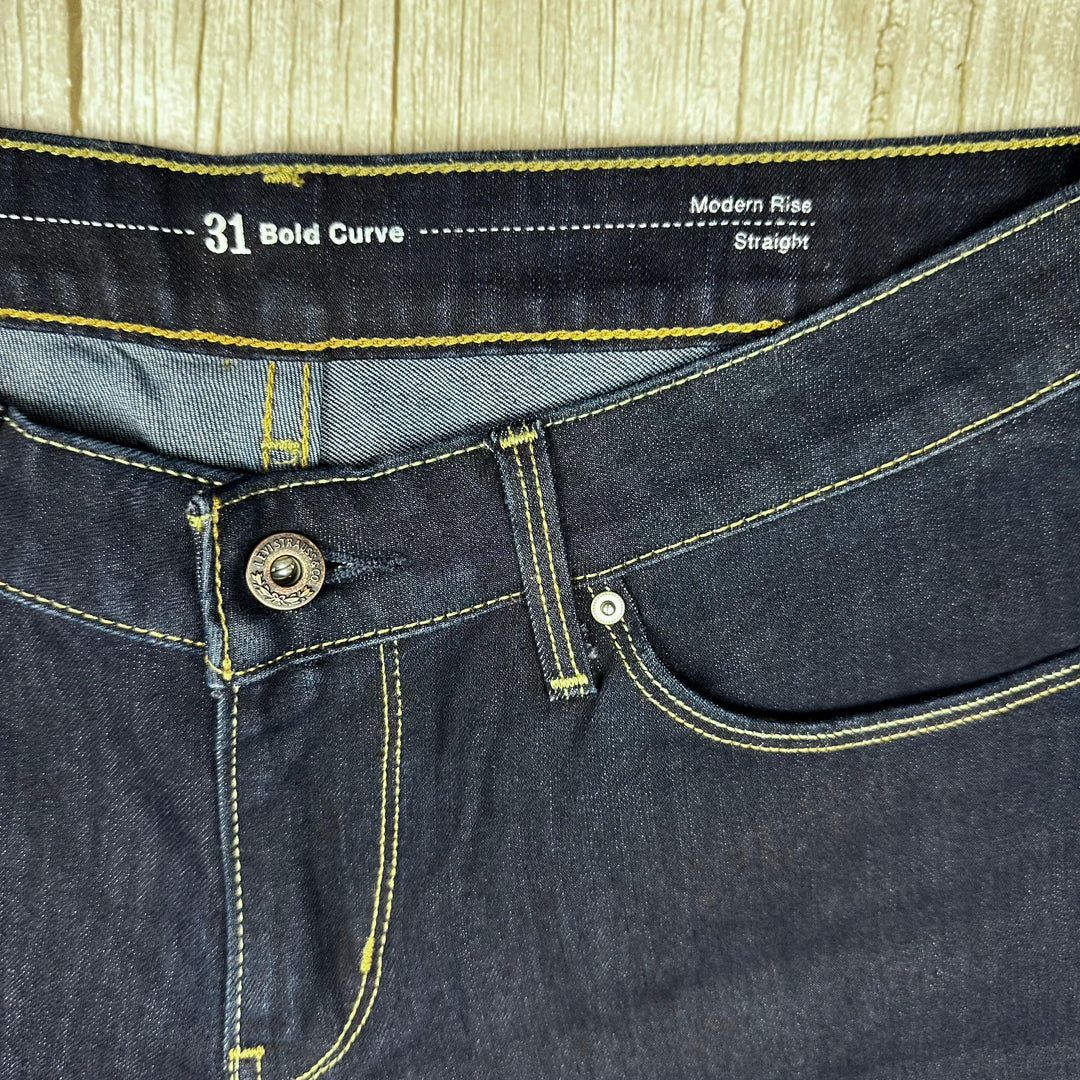 Levis Bold Curve Modern Rise Straight Levi's Jeans - Size 31