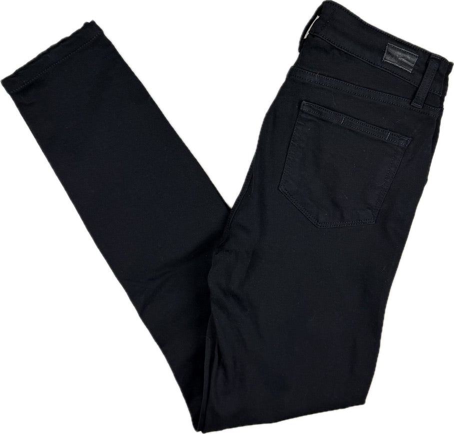 Paige Denim 'Hoxton Ultra Skinny' Black Jeans - Size 26