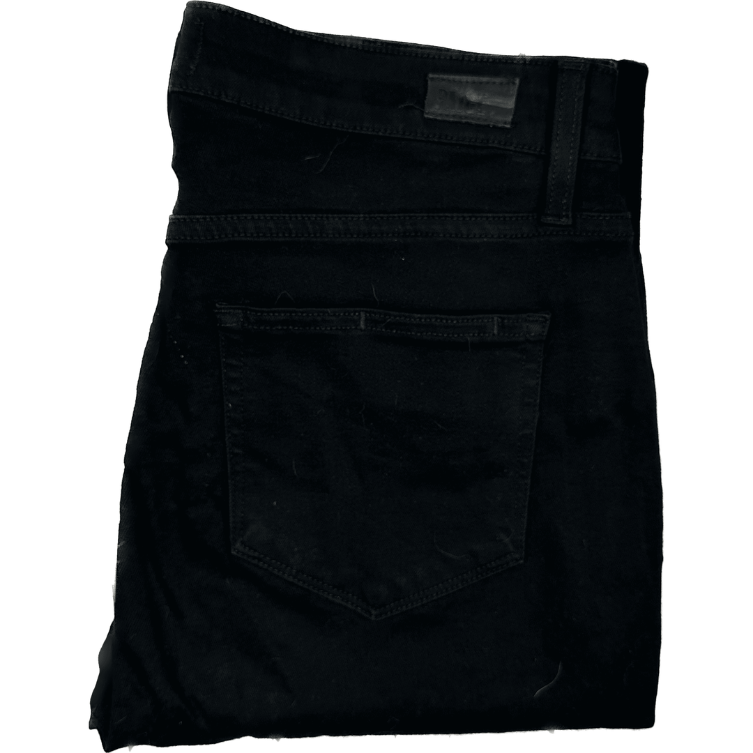 Paige Denim 'Margot Crop' Mid Rise Skinny Black Jeans- Size 29 - Jean Pool