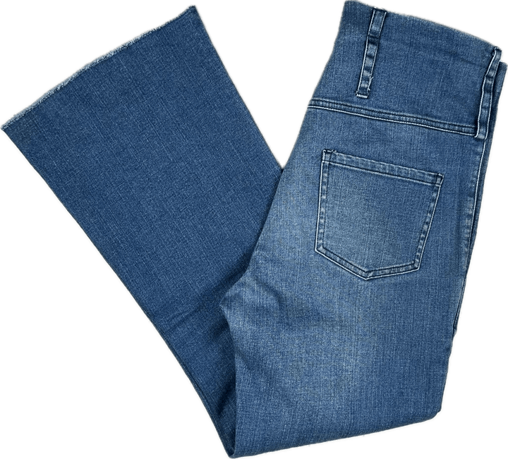 Scanlan & Theodore  High Rise Crop Flare Jeans- Size 10