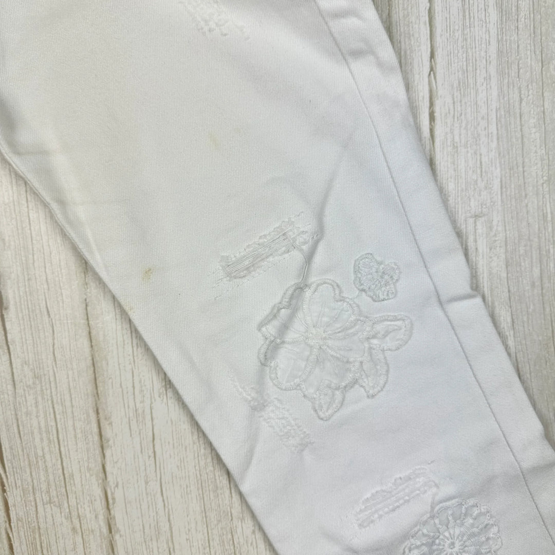 Desigual Embellished White on White Ladies Jeans- Size 28