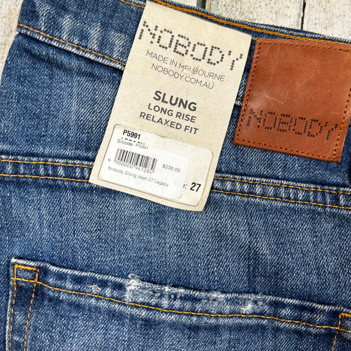 NWT- NOBODY 'Slung' Long Rise Relaxed Fit- Size 27 - Jean Pool