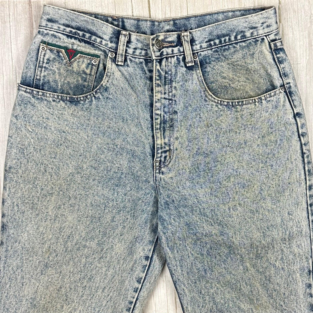 1980's Acid Wash Oke Classic Fit Jeans- Suit Size 31-32"