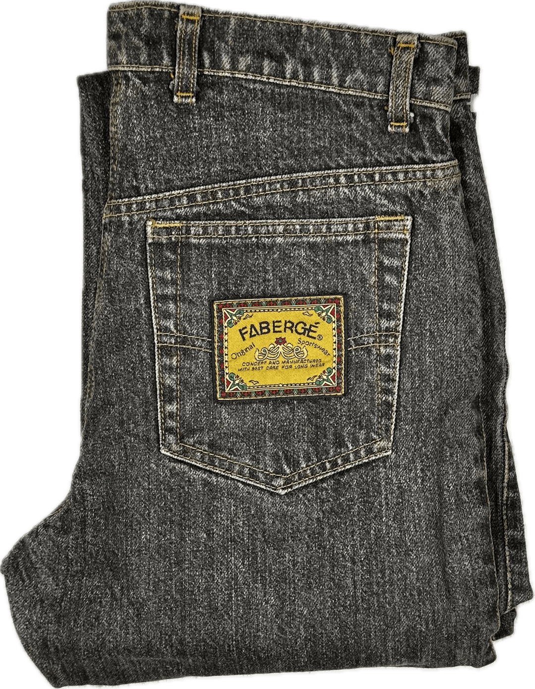 NWT- Deadstock Fabergé 1980's Mens Jeans - Hard to find!- Size 34