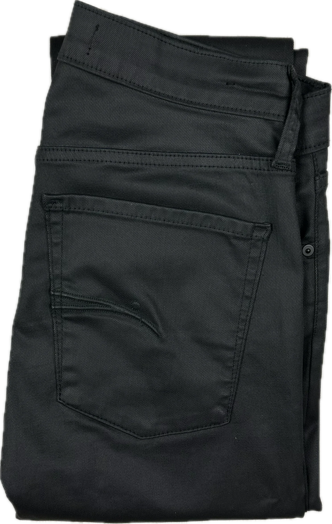 NOBODY Cult  Skinny Ankle High Rise Coated Black Jeans- Size 31