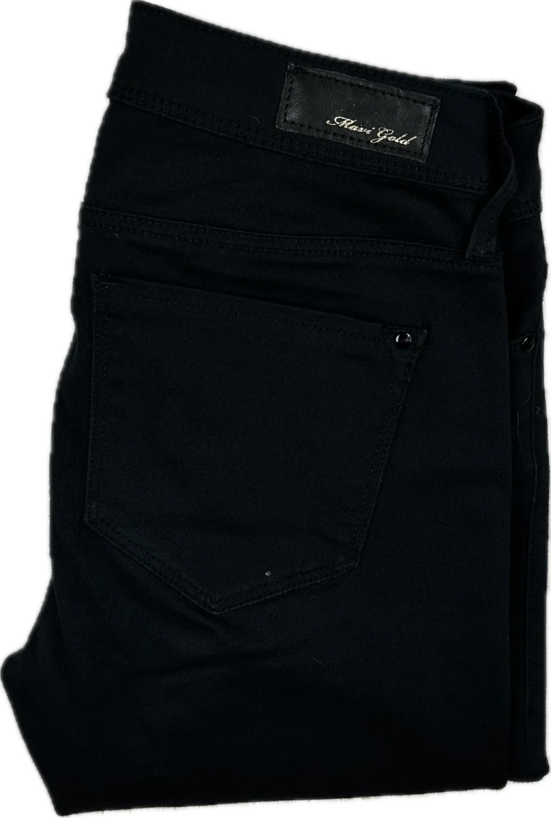 Mavi Gold 'Alexa' Mid Rise Black Skinny Jeans -Size 27/32
