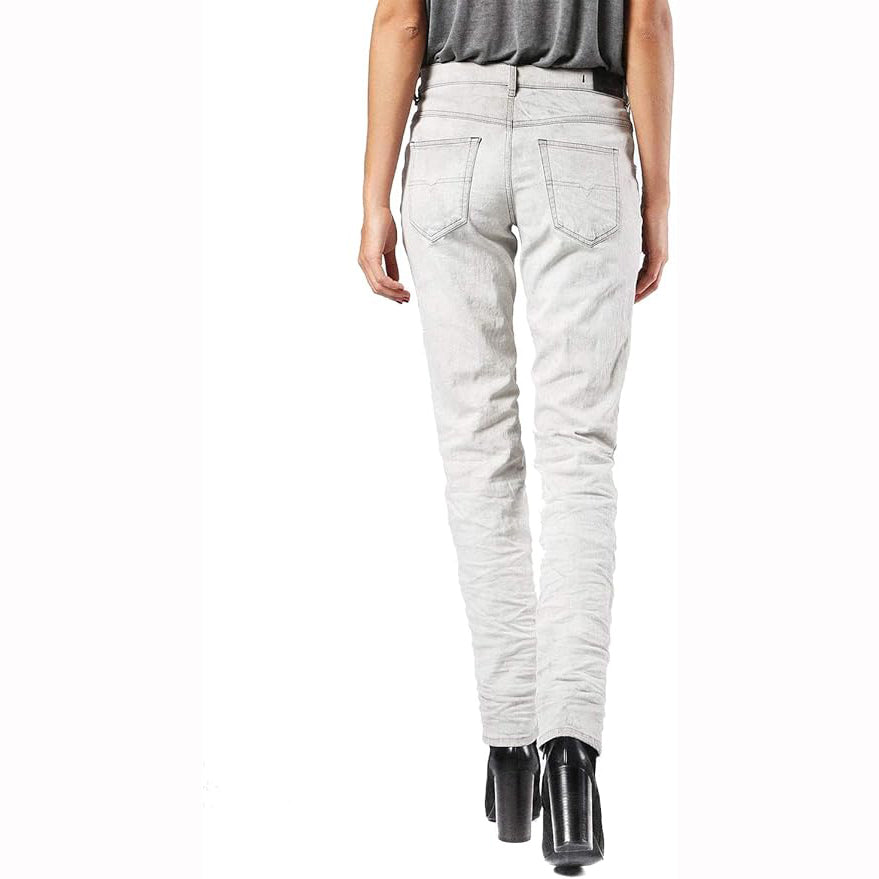 NWT - Diesel 'Belthy' Low Rise Slim Straight Grey Jeans Size - 26/32