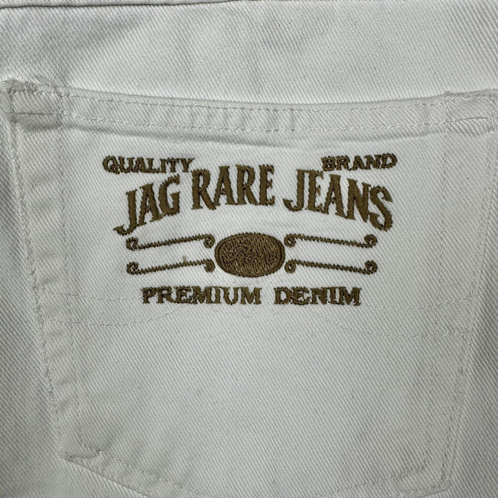 Vintage 1980's NZ Made Ladies White Jag Jeans - Size 14 - Jean Pool