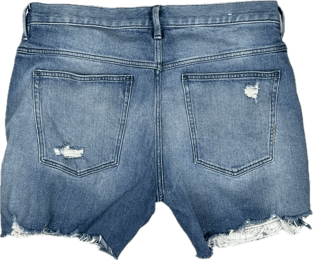 NEUW Mens 'Ray Tapered' Distressed Stretch Shorts - Size 33 - Jean Pool