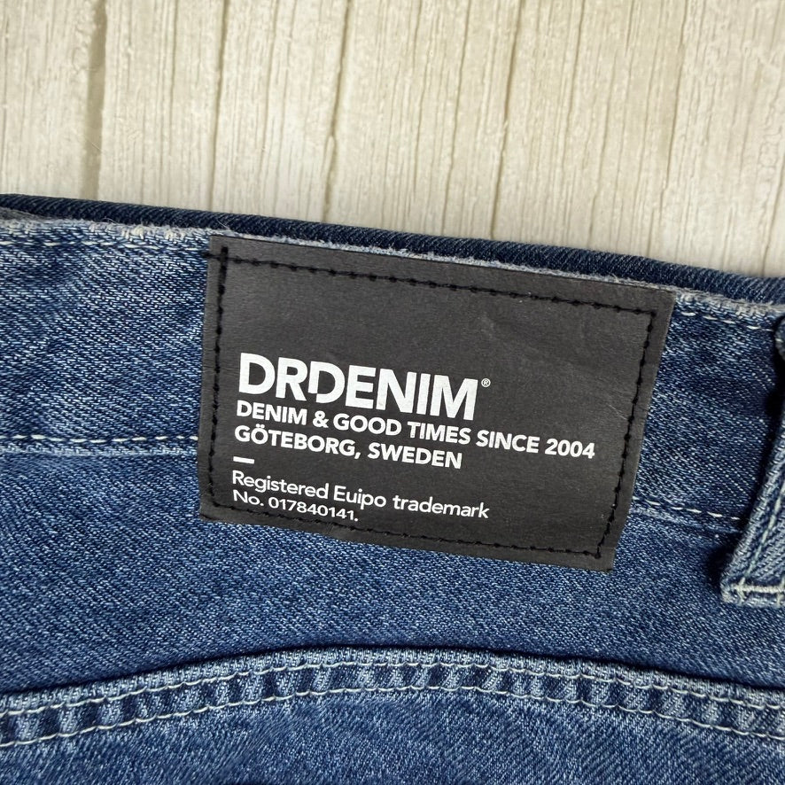Dr Denim 'Arch' Pebble  Mid Stone Straight Jeans - Size 28