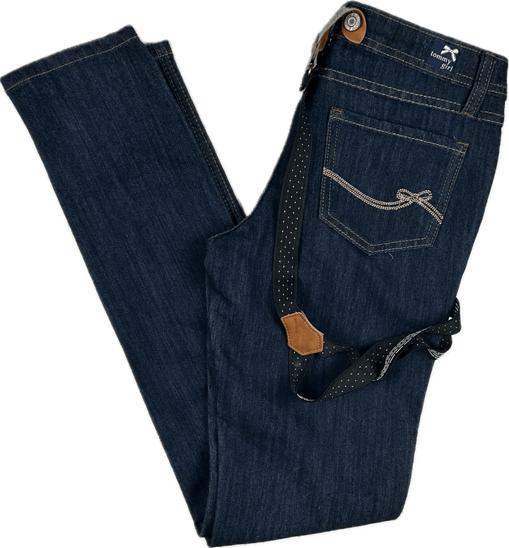 Tommy Girl Suspender Slim Fit Jeans - Size 7/8