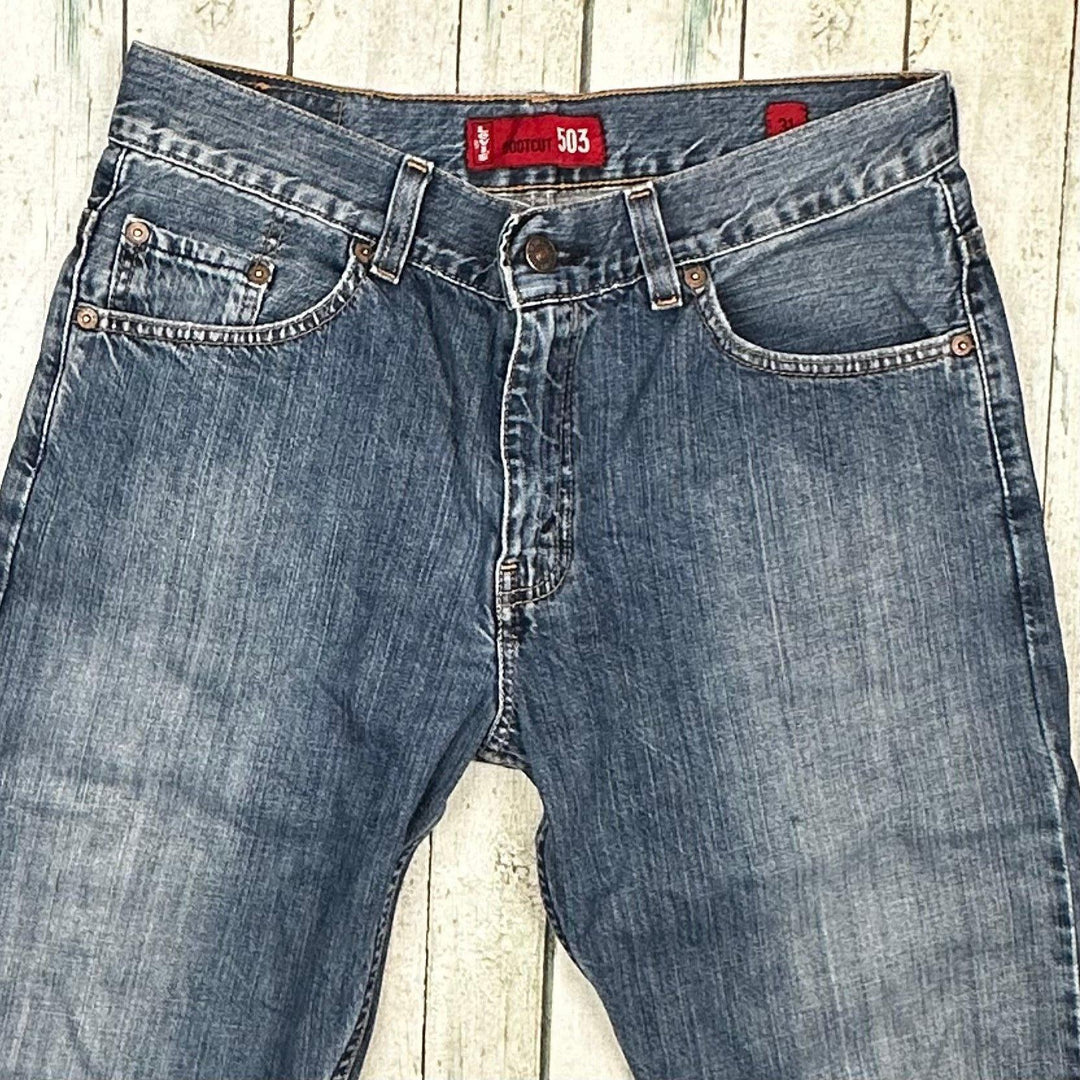 Mens Vintage Levis Bootcut 503 Denim Jeans - Size 31 - Jean Pool