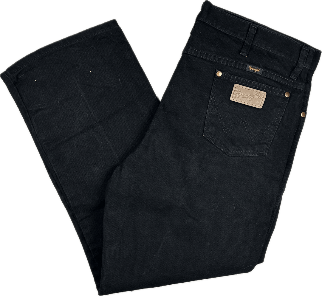 Wrangler Mens Black Classic Jeans - Size 38/30 - Jean Pool