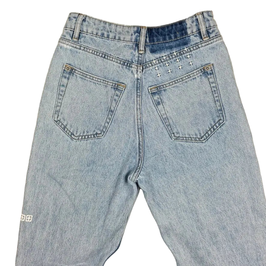 Ksubi 'Pointer Muse Ripped' Tapered Leg Jeans- Size 25