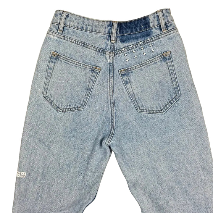 Ksubi 'Pointer Muse Ripped' Tapered Leg Jeans- Size 25