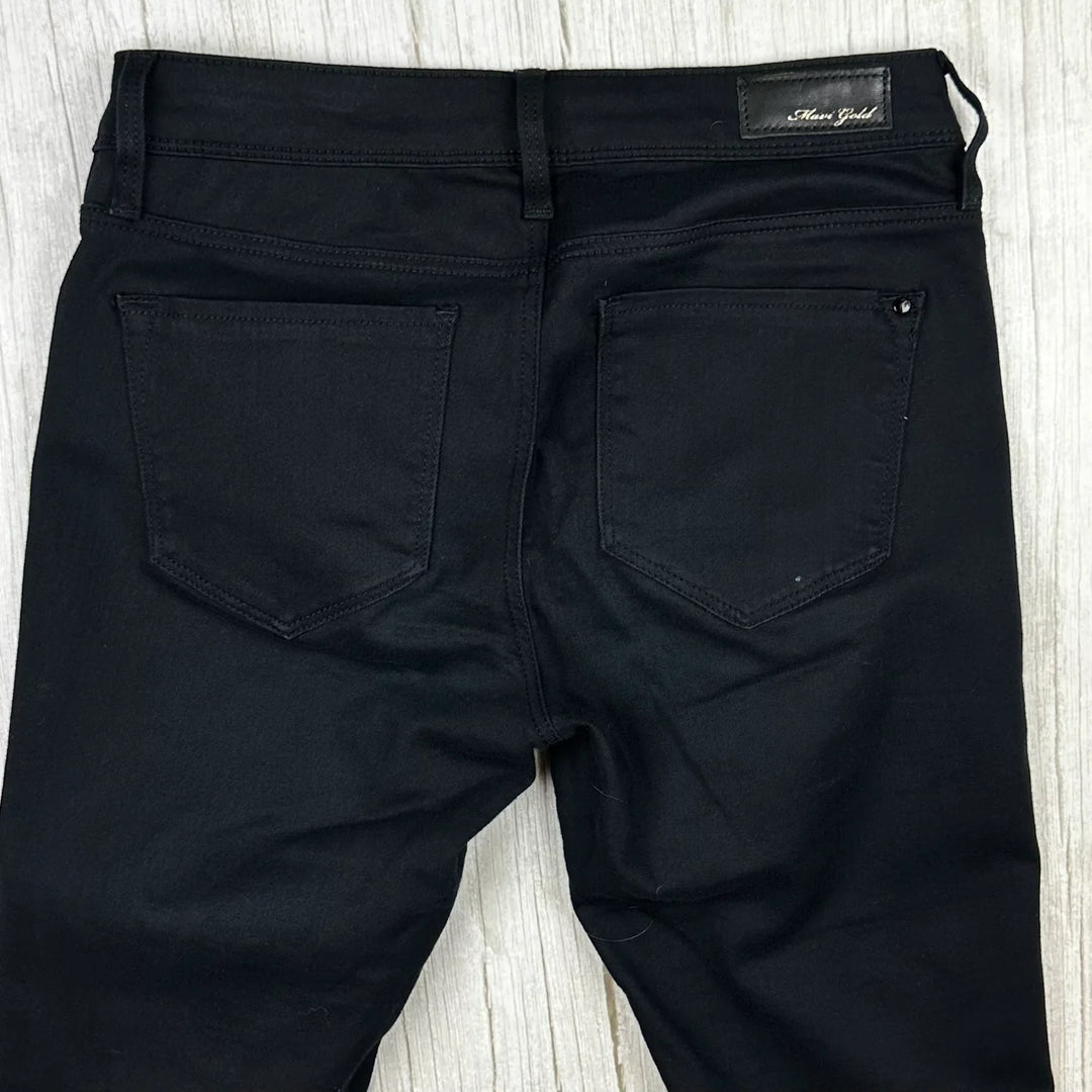 Mavi Gold 'Alexa' Mid Rise Black Skinny Jeans -Size 27/32