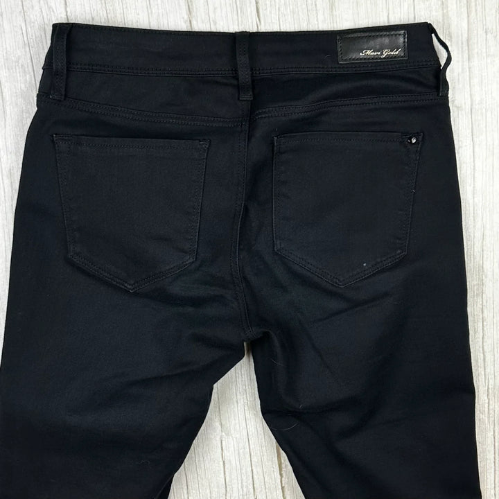 Mavi Gold 'Alexa' Mid Rise Black Skinny Jeans -Size 27/32