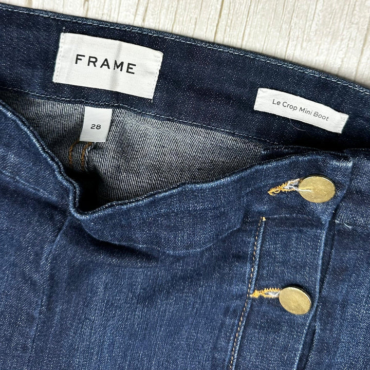 Frame Denim 'Le Crop Mini Boot' Sutherland Jeans  -Size 28
