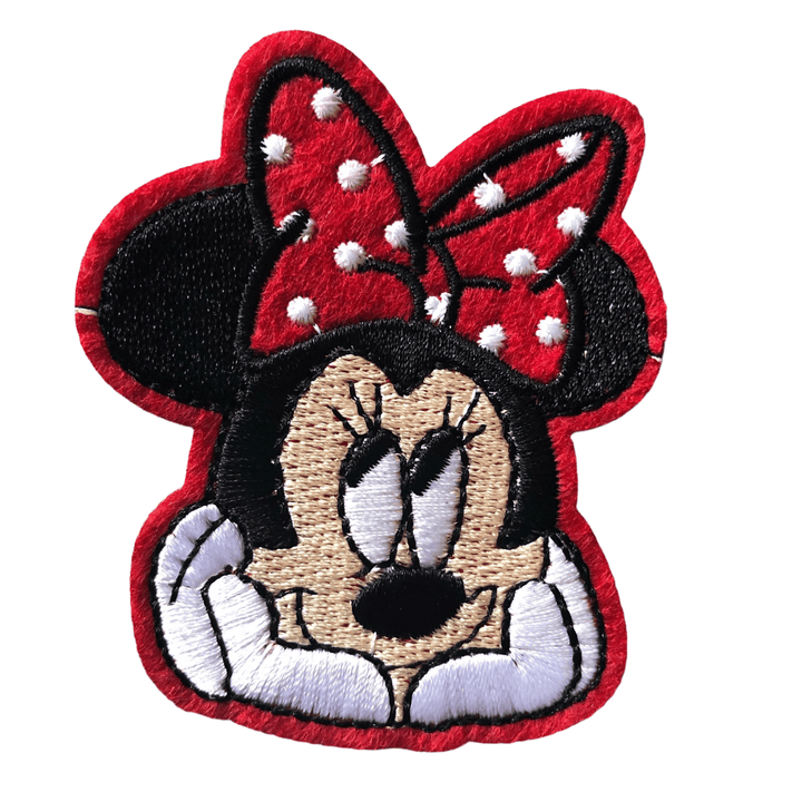 Thinking Minnie - Embroidered Cloth Patch