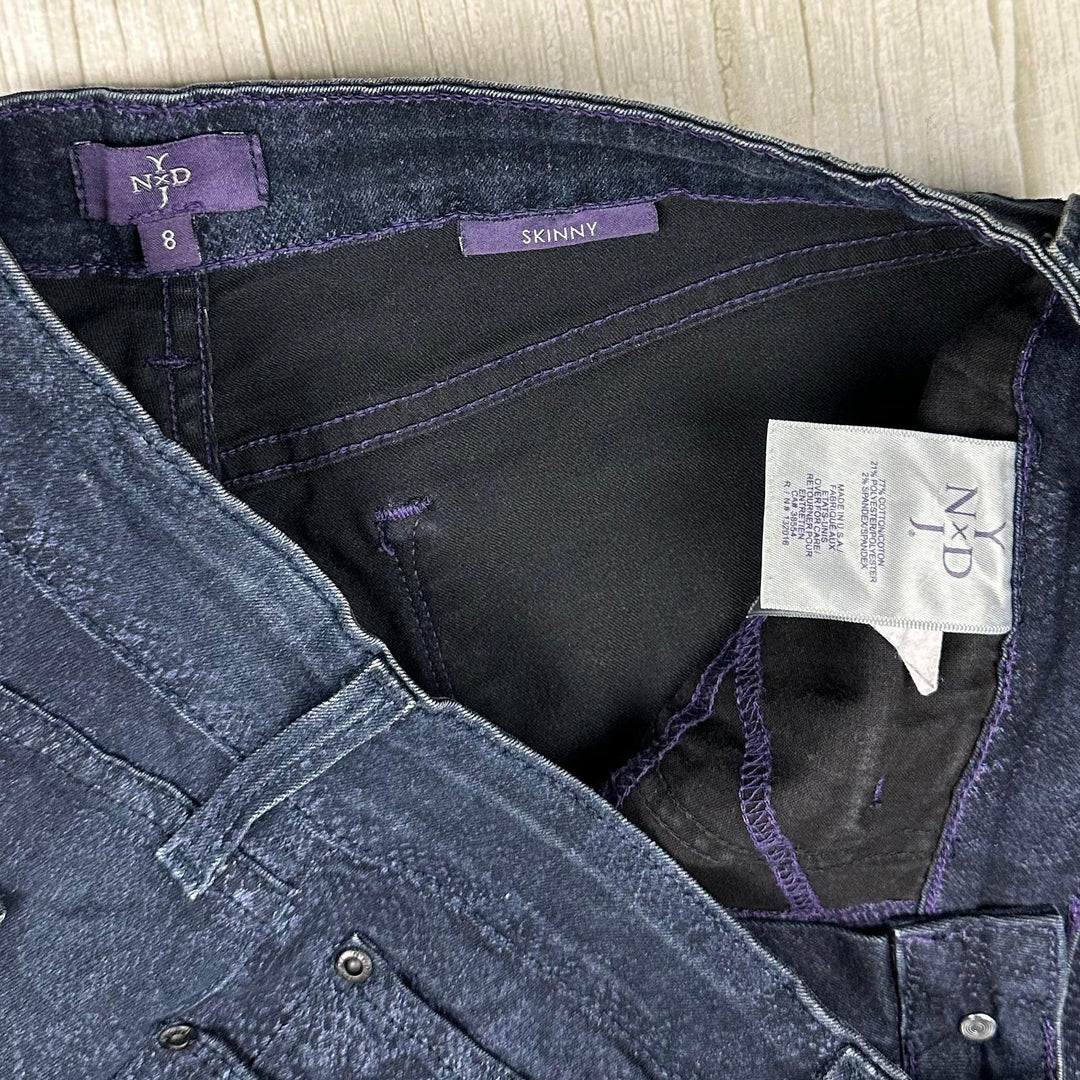 NYDJ  Snakeskin Printed Skinny Jeans -Size 8US or 12AU